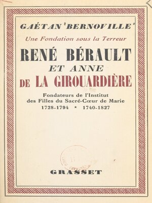 cover image of Une fondation sous la Terreur
